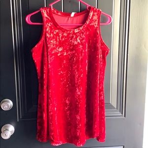 Red Velvet Top